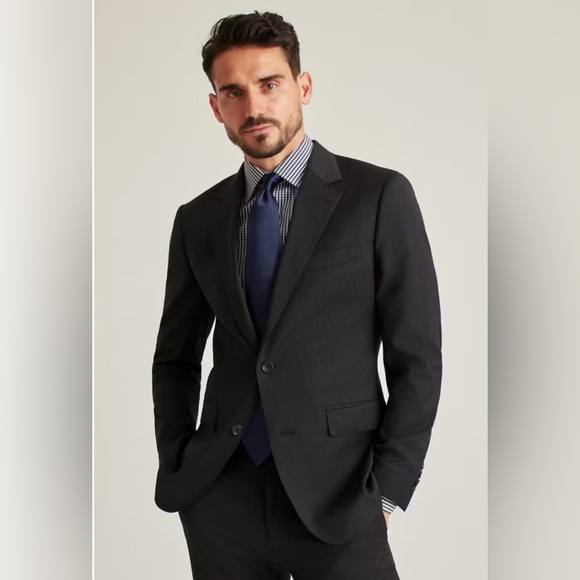 Bonobos Big & Tall Jetssetter Wool Blazer in Charcoal Grey